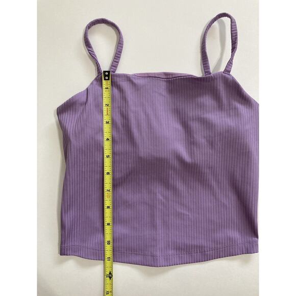Girlfriend Collective Violet RIB Devon Compressive Cami Top Purple Size XS - Picture 4 of 6